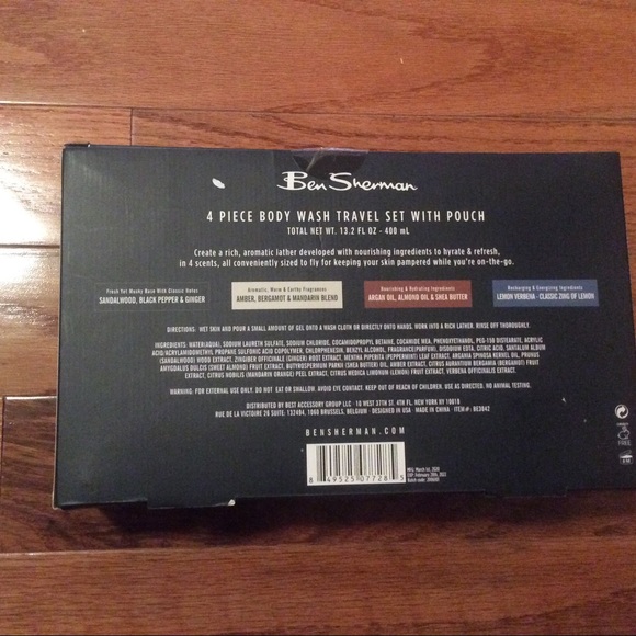 Men’s Ben Sherman Travel Pouch & Body Wash - Picture 4 of 4